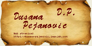 Dušana Pejanović vizit kartica